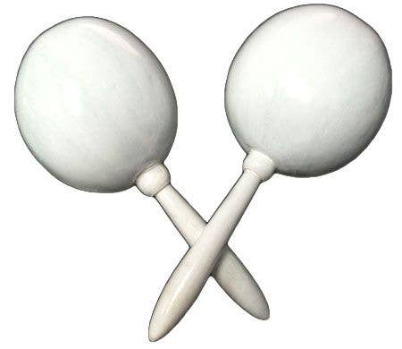 Plain White Maracas